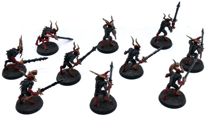 BLADES OF KHORNE 10 Bloodletters #2 WELL PAINTED Sigmar 4833