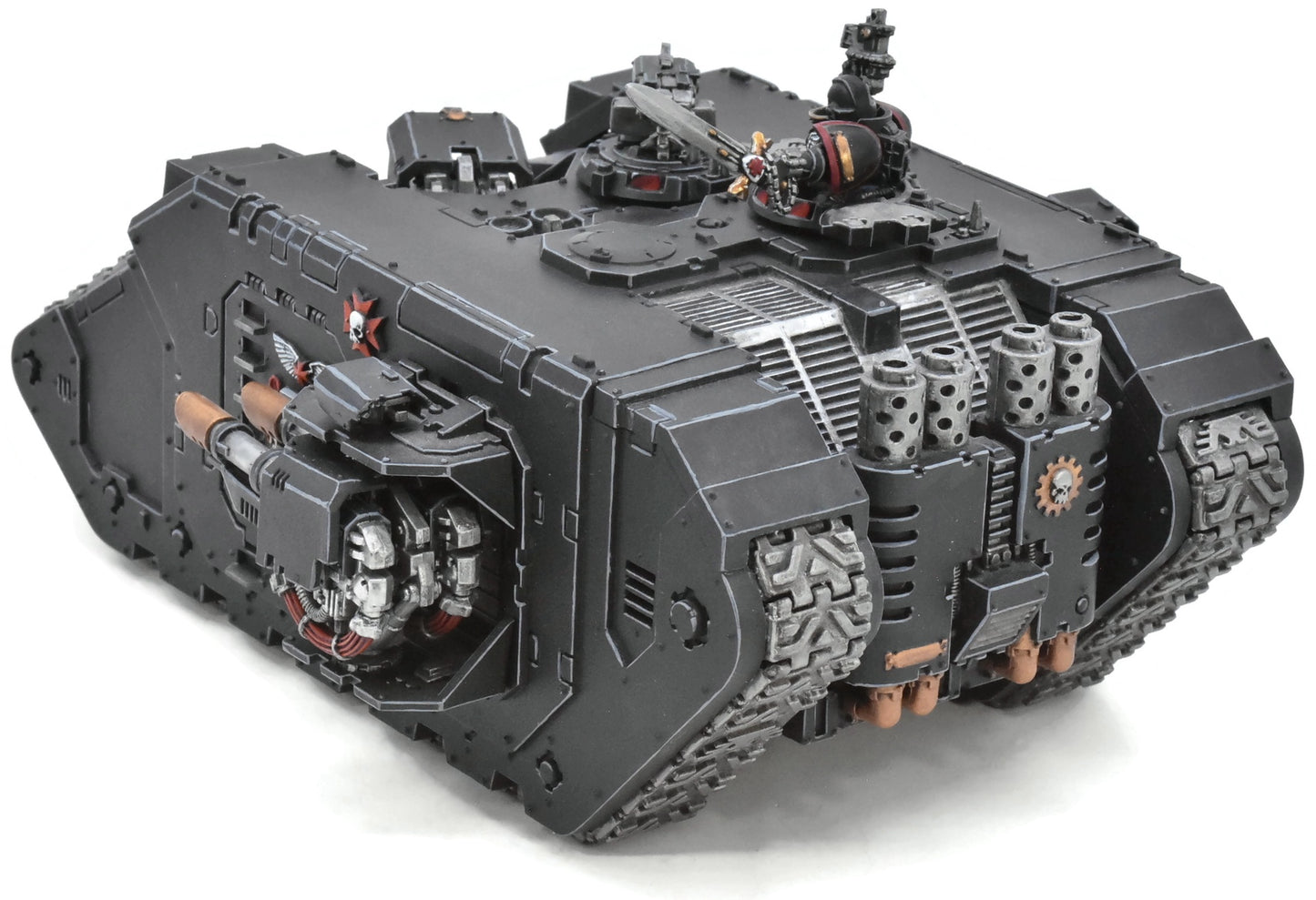 SPACE MARINES Land Raider Redeemer #1 PRO PAINTED Black templars 40K 7399