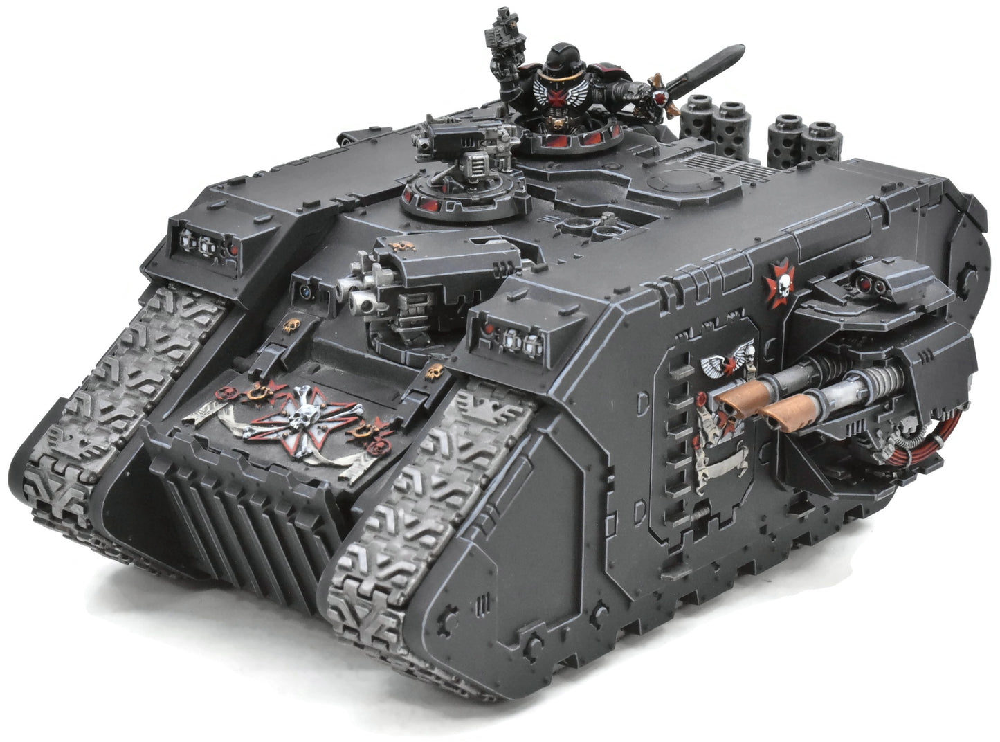SPACE MARINES Land Raider Redeemer #1 PRO PAINTED Black templars 40K 7399