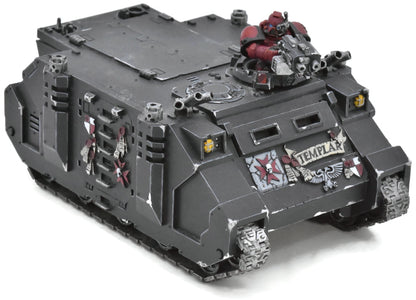 SPACE MARINES Rhino Black Templar #1 WELL PAINTED Black templars 40K 7405