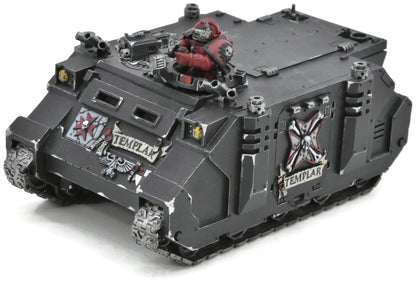 SPACE MARINES Rhino Black Templar #1 WELL PAINTED Black templars 40K 7405