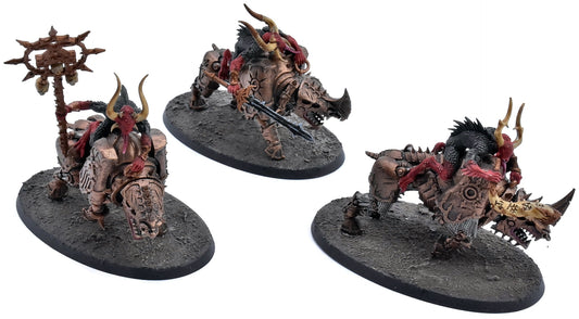 CHAOS DAEMONS 40K 3 Bloodcrushers #1 WELL PAINTED Warhammer 40K 4963