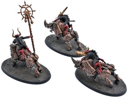 CHAOS DAEMONS 40K 3 Bloodcrushers #1 WELL PAINTED Warhammer 40K 4963