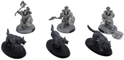 SPACE WOLVES 3 Wolf Guard Headtakers #2 Warhammer 40K 5083