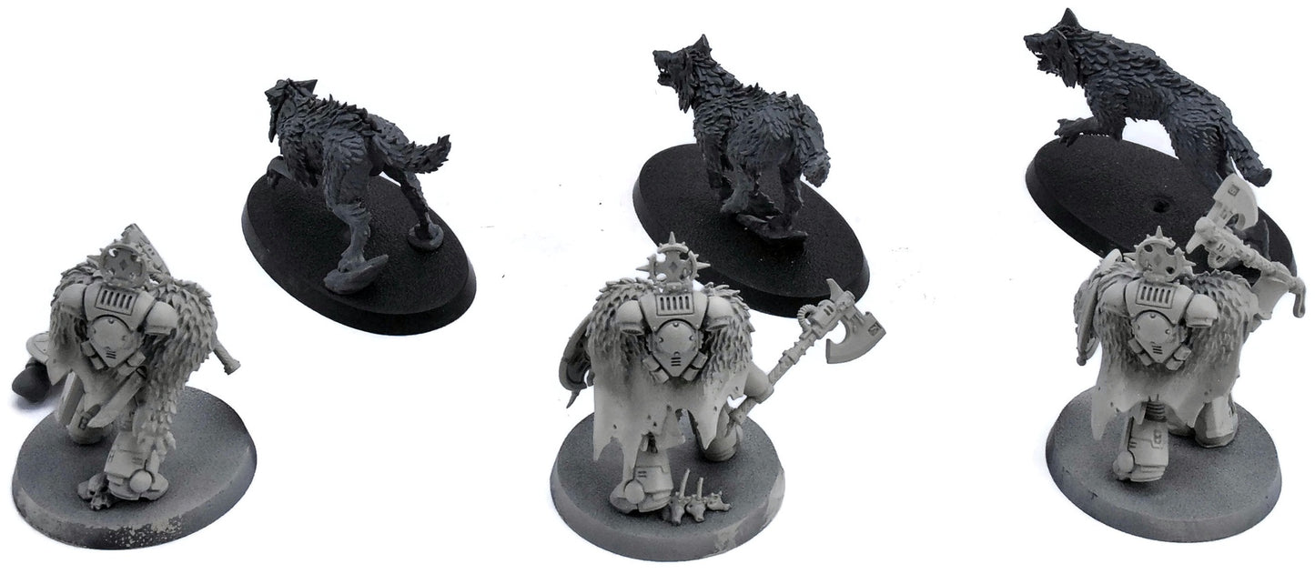 SPACE WOLVES 3 Wolf Guard Headtakers #2 Warhammer 40K 5083