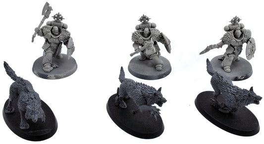 SPACE WOLVES 3 Wolf Guard Headtakers #1 Warhammer 40K 5144