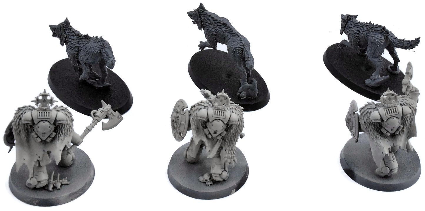 SPACE WOLVES 3 Wolf Guard Headtakers #1 Warhammer 40K 5144