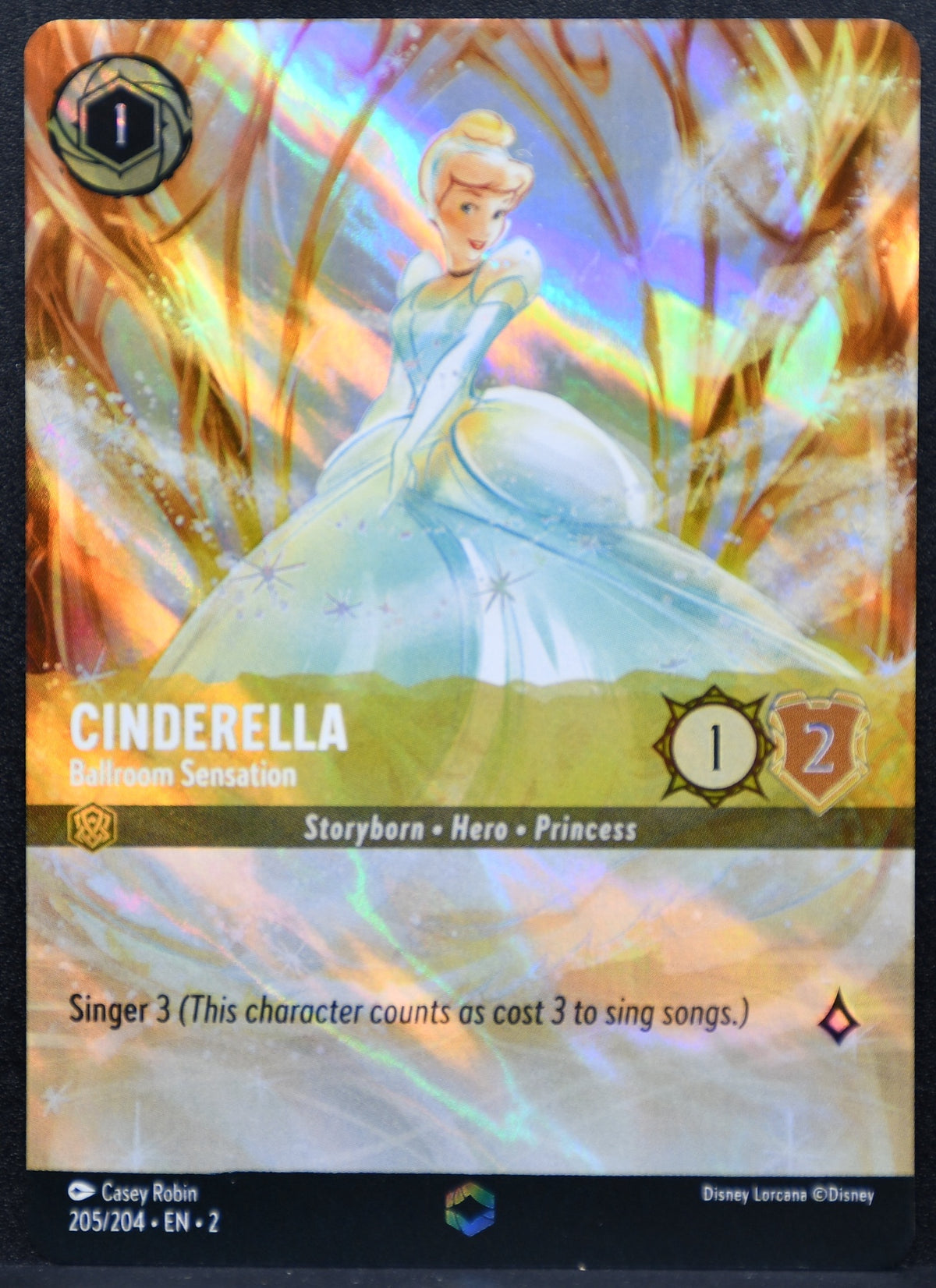 Lorcana Cinderella Ballroom Sensation Enchanted 205/204 LP