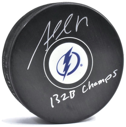 Alex Killorn Autographed Puck - Logo
