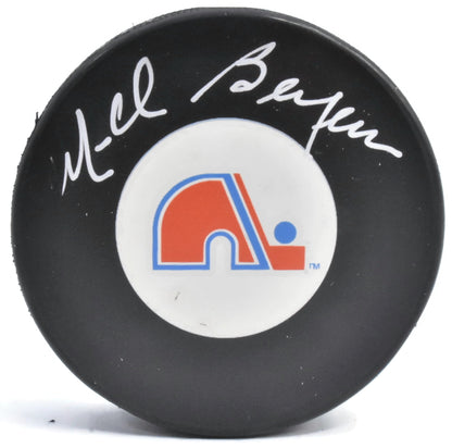 Michel Bergeron Autographed Puck
