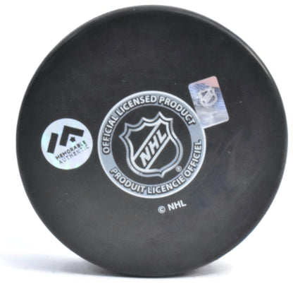 Owen Beck Inscribed Autographed Puck