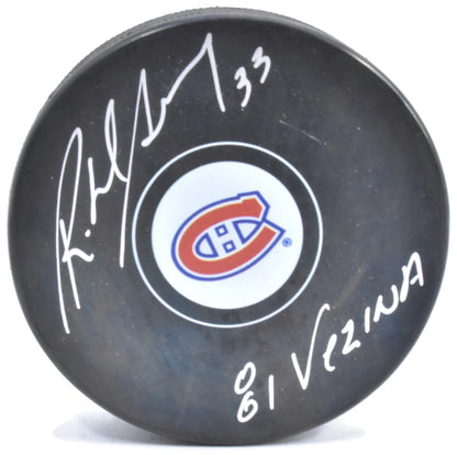 Richard Sevigny Inscribed Autographed Puck