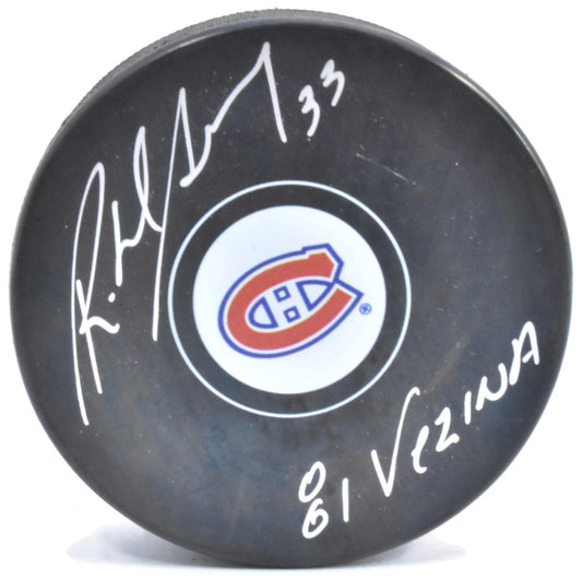 Richard Sevigny Inscribed Autographed Puck