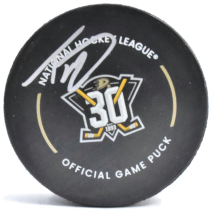 Trevor Zegras Autographed Puck