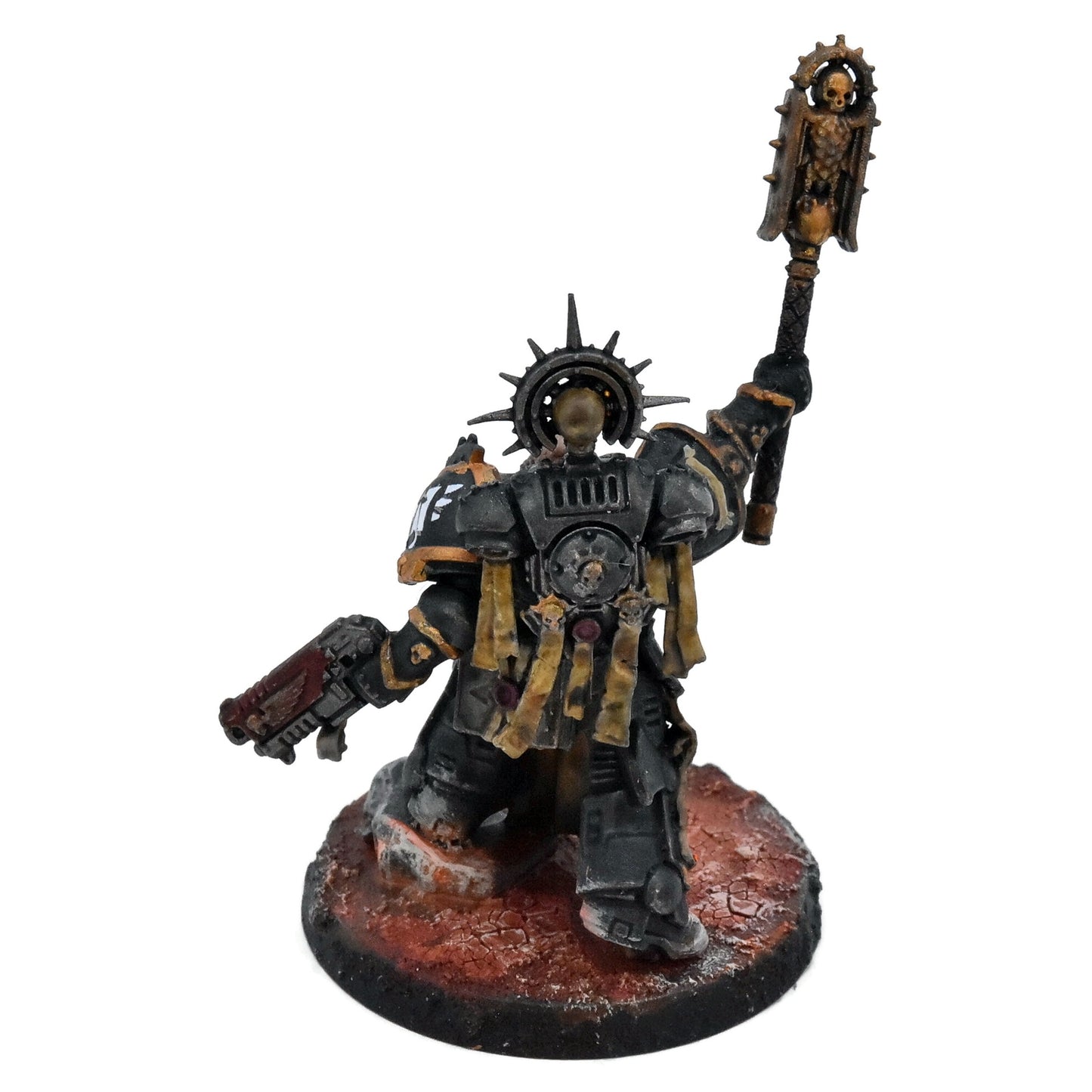 SPACE MARINES Primaris Chaplain #1 Indomitus 40K WELL PAINTED 7691