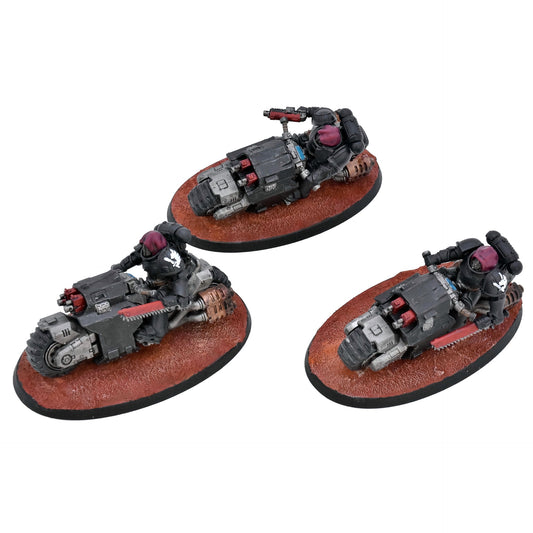 SPACE MARINES 3 Outriders #1 Warhammer 40K WELL PAINTED 7813