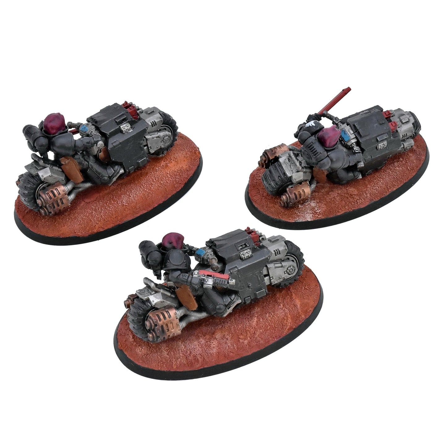 SPACE MARINES 3 Outriders #1 Warhammer 40K WELL PAINTED 7813