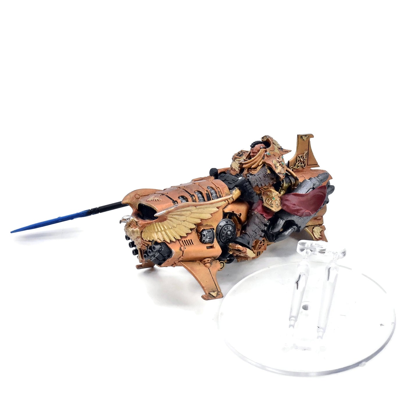 ADEPTUS CUSTODES Shield Captain On Jet Bike #1 WELL PAINTED Warhammer 40K 8025