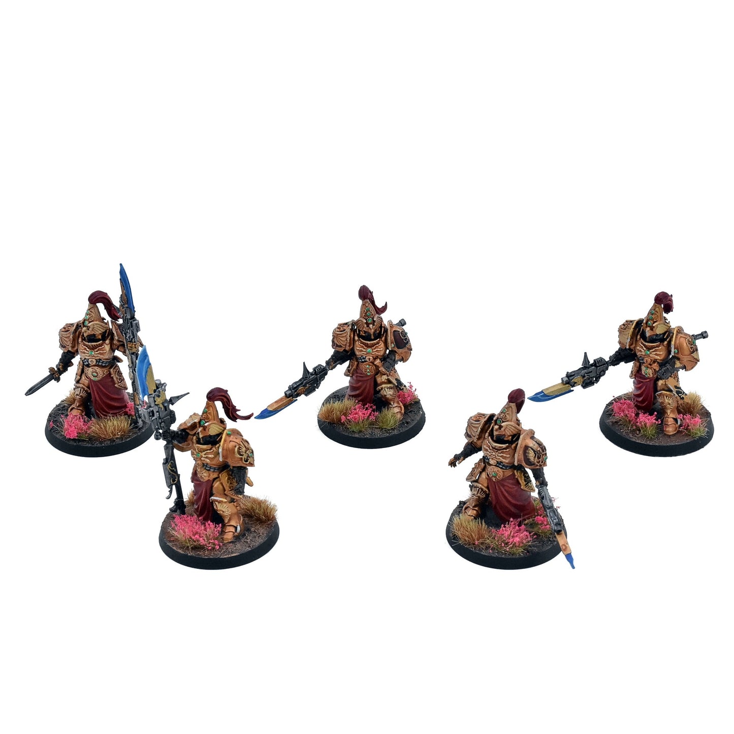 ADEPTUS CUSTODES 5 Custodian Wardens #2 WELL PAINTED Warhammer 40K 8117