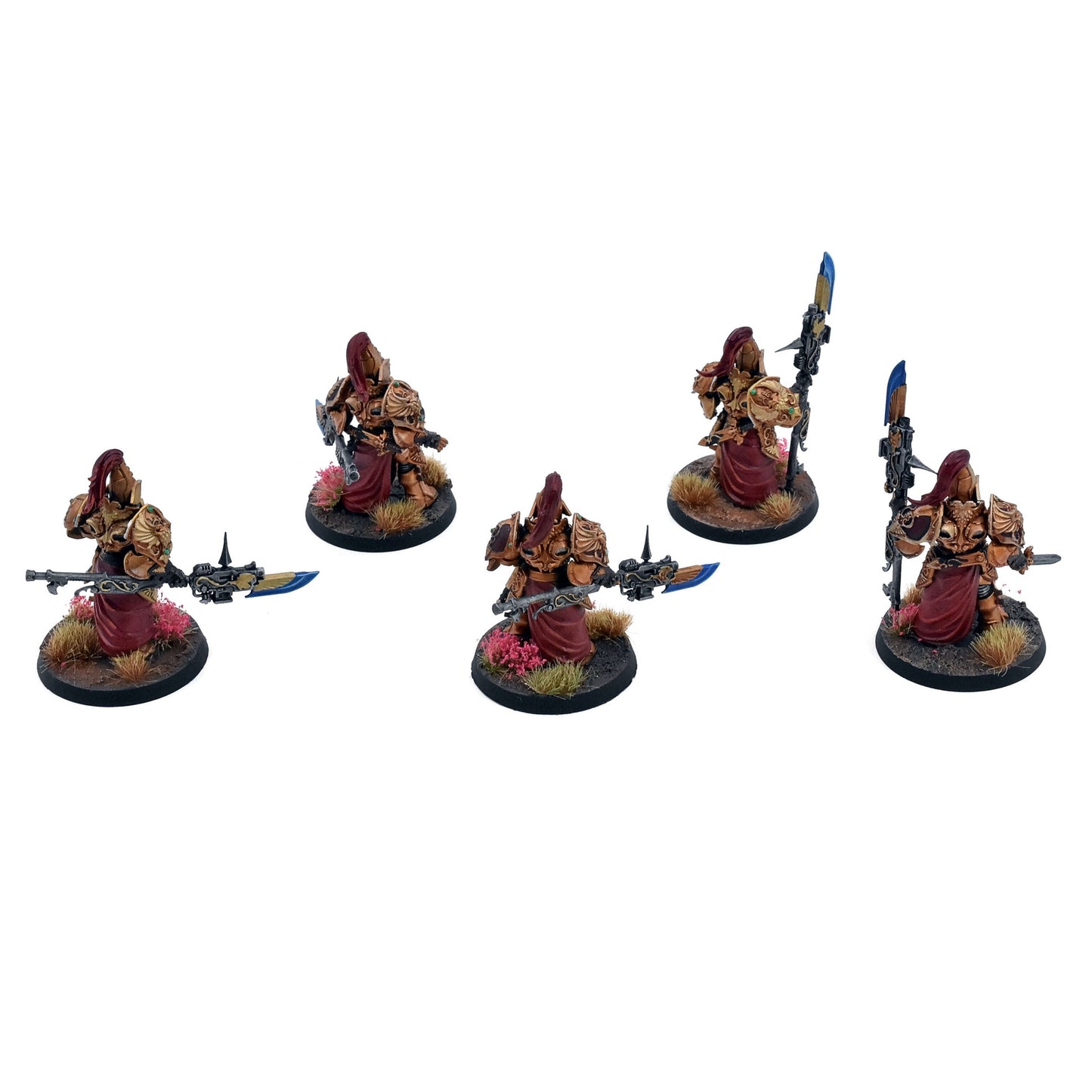 ADEPTUS CUSTODES 5 Custodian Wardens #2 WELL PAINTED Warhammer 40K 8117