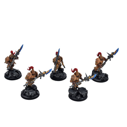ADEPTUS CUSTODES 5 Custodian Guard Squad #3 WELL PAINTED Warhammer 40K 8131