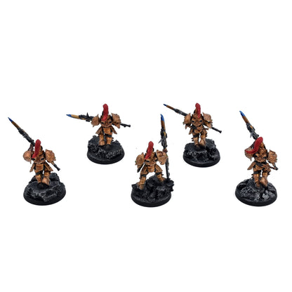 ADEPTUS CUSTODES 5 Custodian Guard Squad #3 WELL PAINTED Warhammer 40K 8131