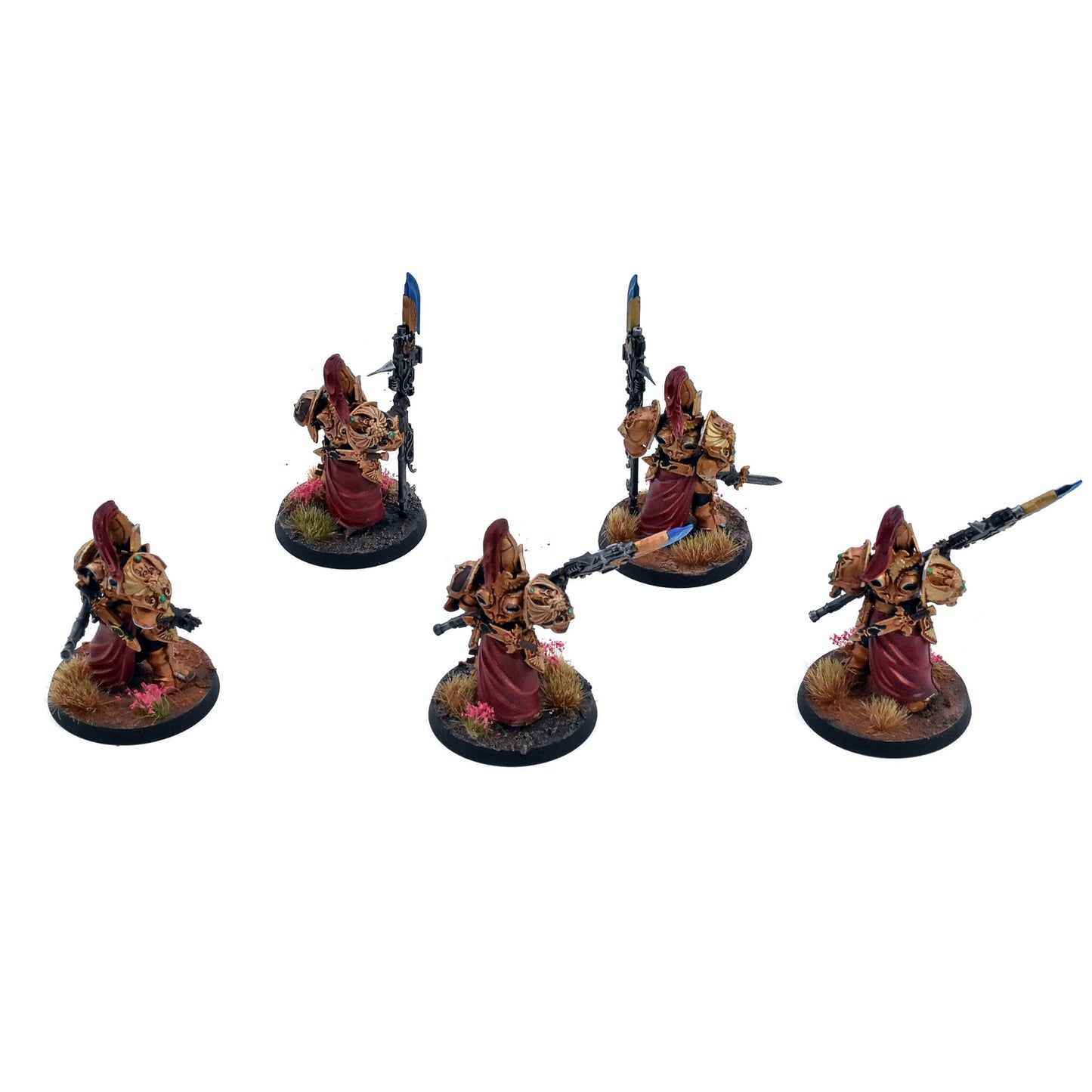 ADEPTUS CUSTODES 5 Custodian Wardens #1 WELL PAINTED Warhammer 40K 8162