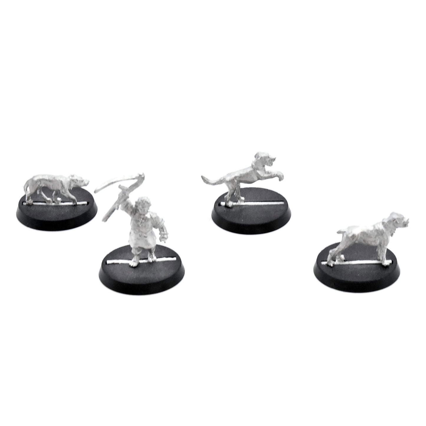 LOTR Farmer Maggot + 3 Hounds #1 METAL Middle Earth Strategy Battle Game 8216