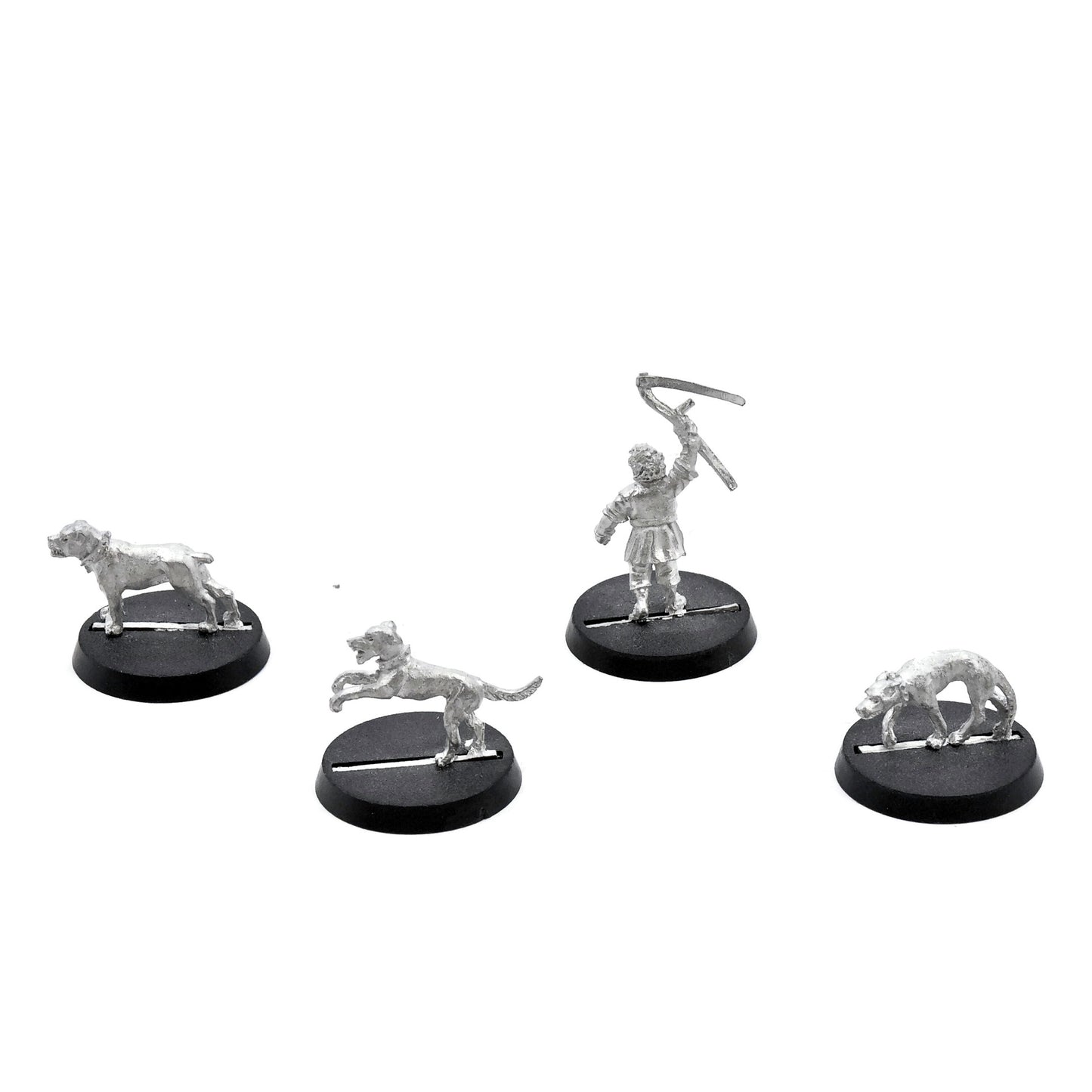 LOTR Farmer Maggot + 3 Hounds #1 METAL Middle Earth Strategy Battle Game 8216