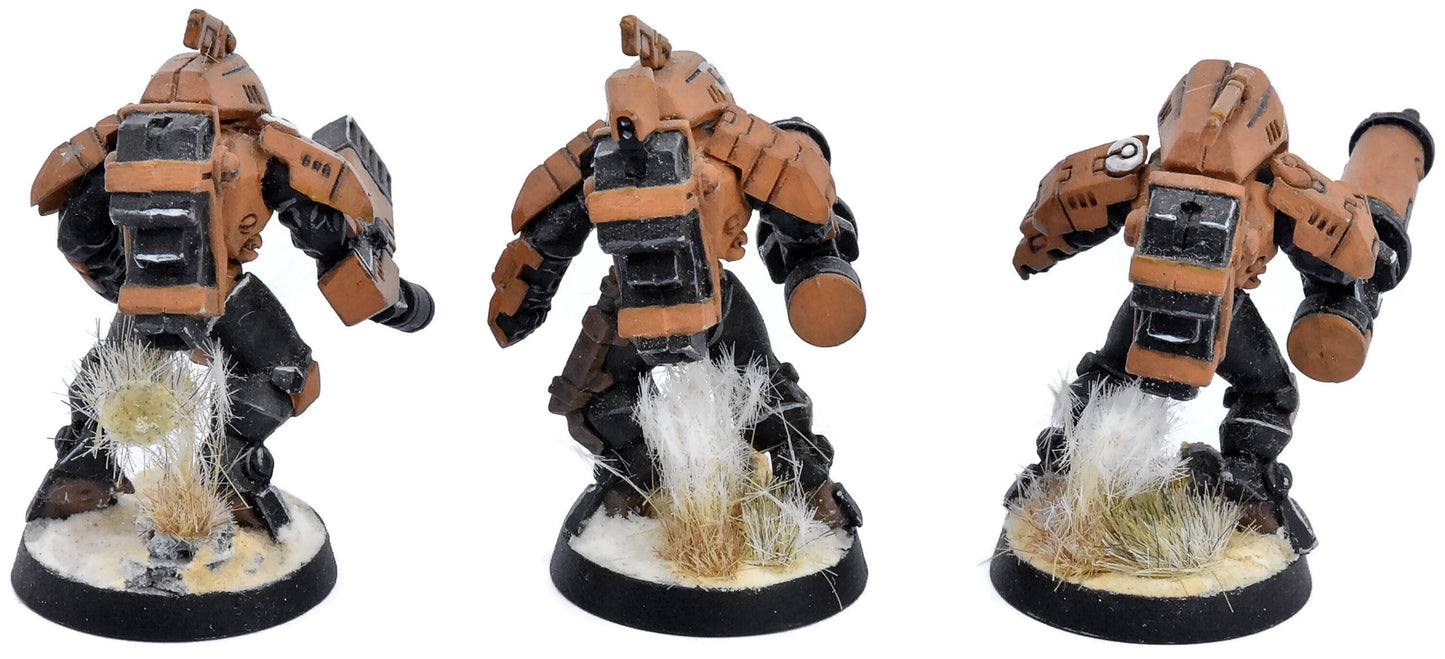 TAU EMPIRE 3 Stealth Battlesuits #1 WELL PAINTED Warhammer 40K 6684