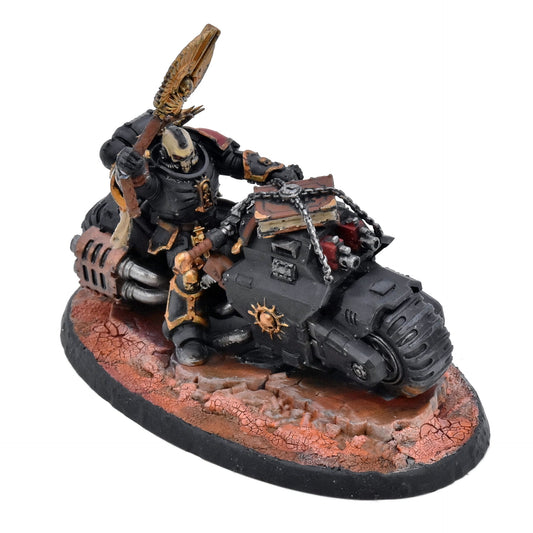 SPACE MARINES Primaris Chaplain On Bike #1 WELL PAINTED Warhammer 40K 8421