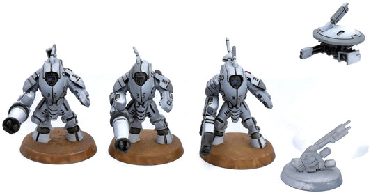 T'AU EMPIRE 3 Stealth Battlesuits #2 Warhammer 40K 6899