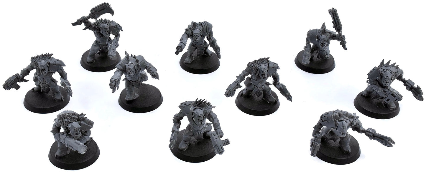 ORKS 10 Beast Snagga Boyz #2 Warhammer 40K 7377