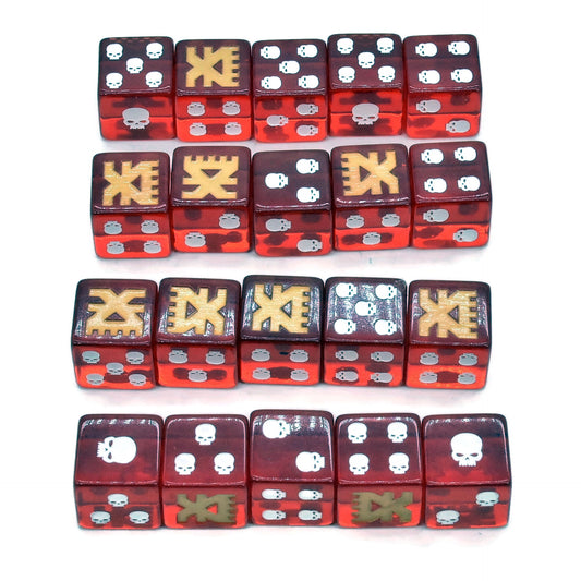 BLADES OF KHORNE 20 Khorne Dice #1 Warhammer Sigmar 9367