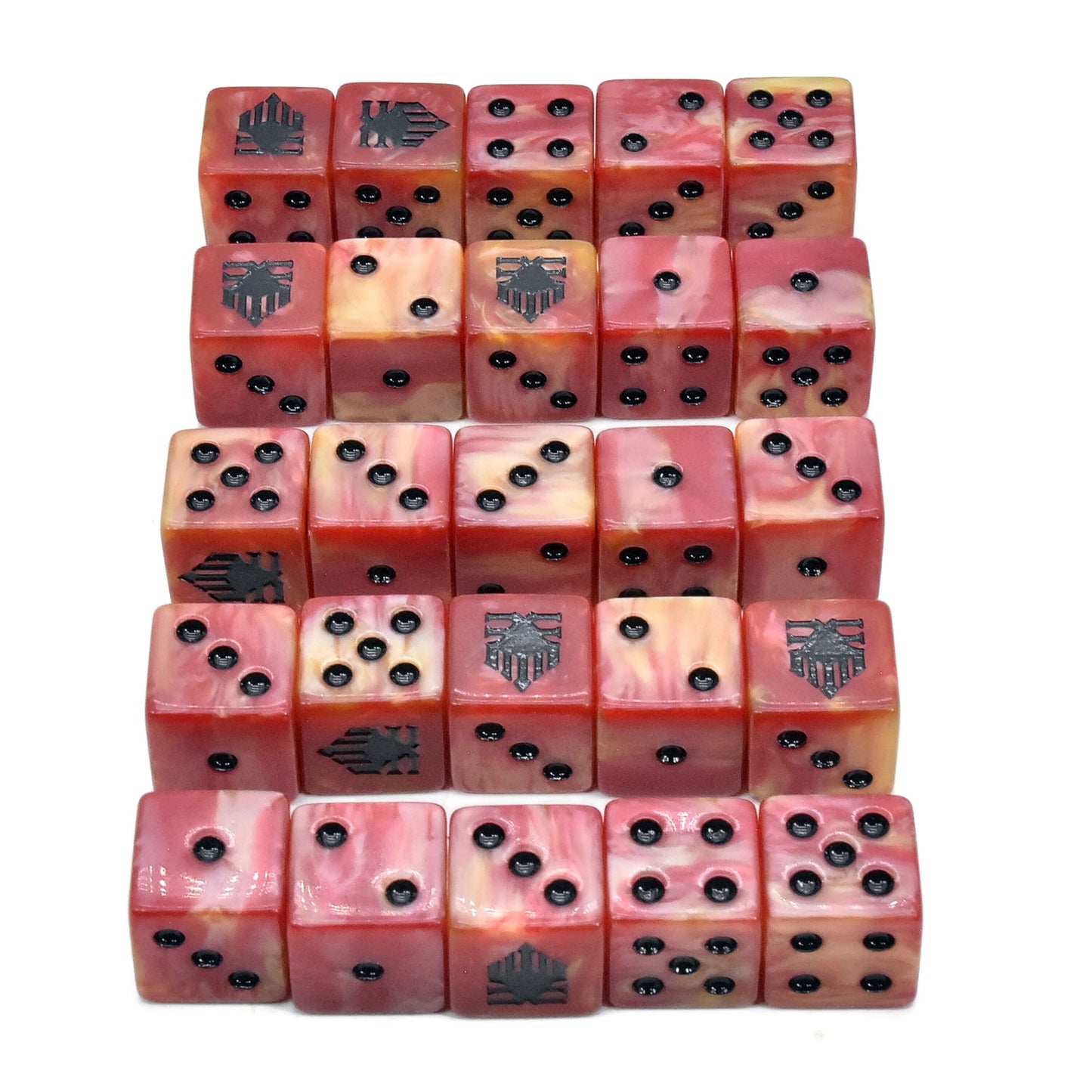 25 Dice for wargaming Dwarfs or Chaos 16mm 9374