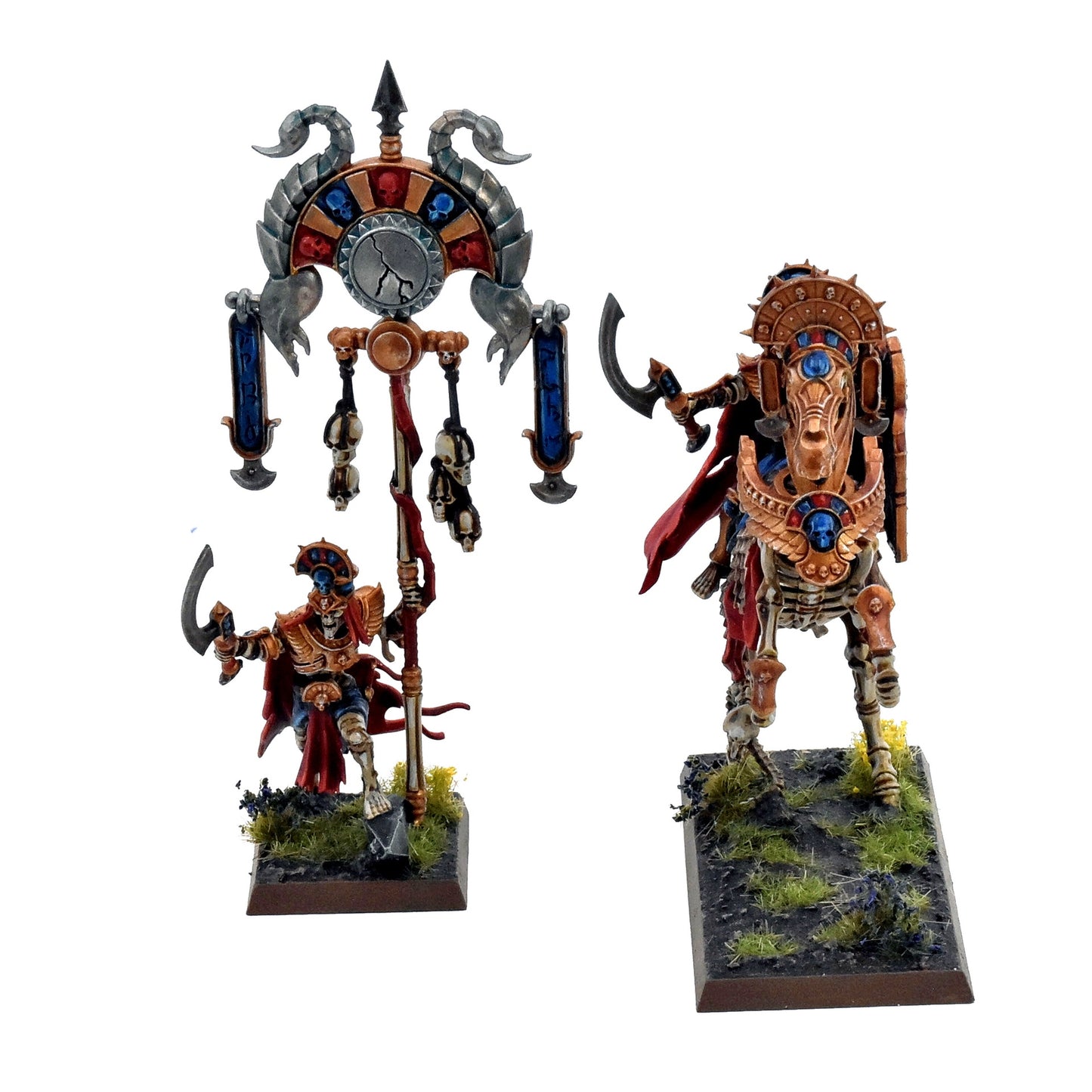 TOMB KINGS Royal Heralds #1 COMMISSION PRO PAINTED Warhammer Fantasy 9428