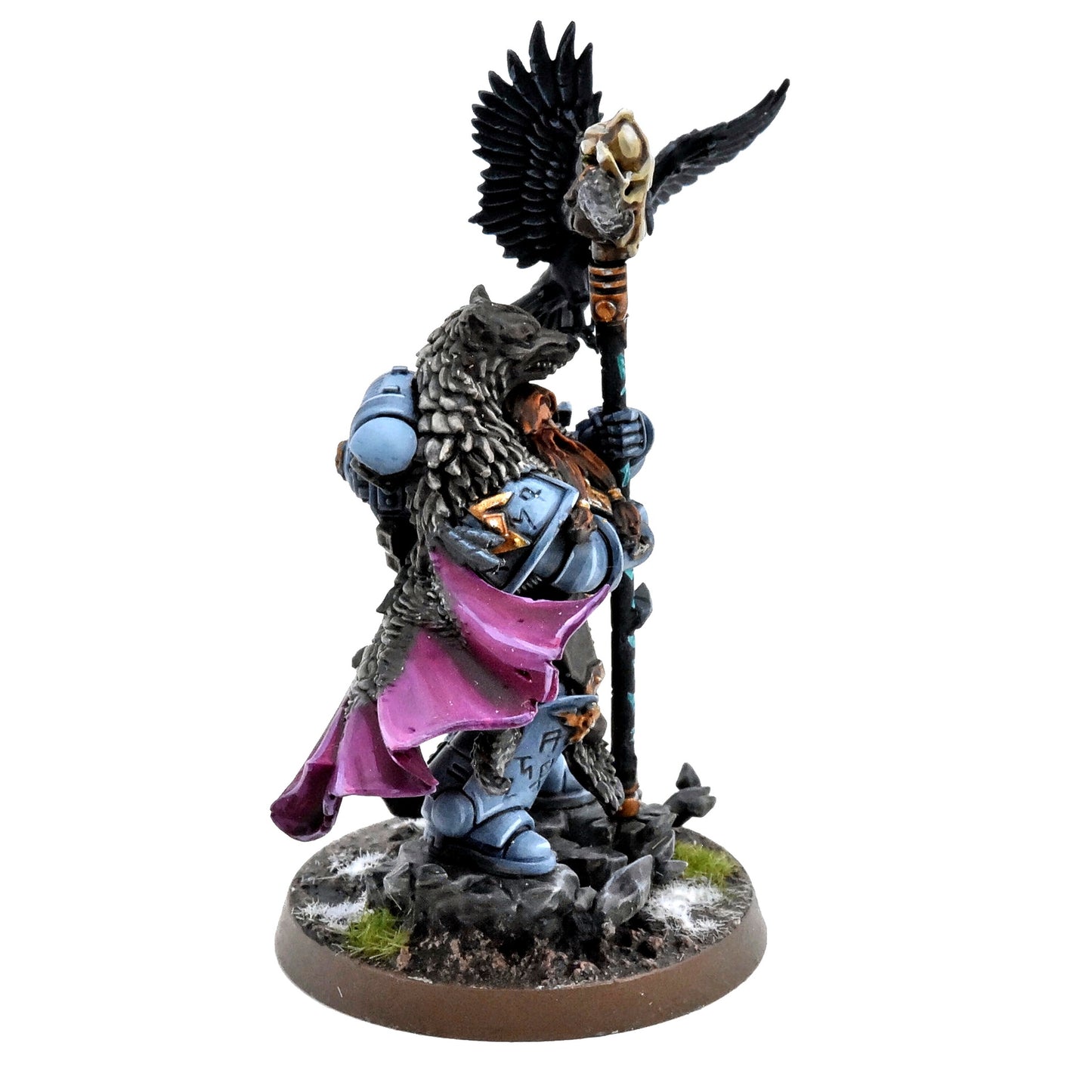 SPACE WOLVES Njal Stormcaller In Terminator Armour #1 PRO PAINTED 40K 9459