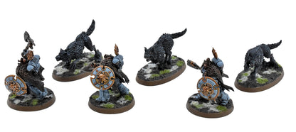 SPACE WOLVES Wolf Guard Headtakers #1 COMMISSION PRO PAINTED Warhammer 40K  9480