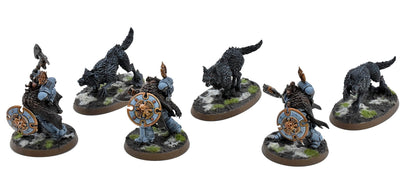 SPACE WOLVES Wolf Guard Headtakers #1 PRO PAINTED Warhammer 40K 9473