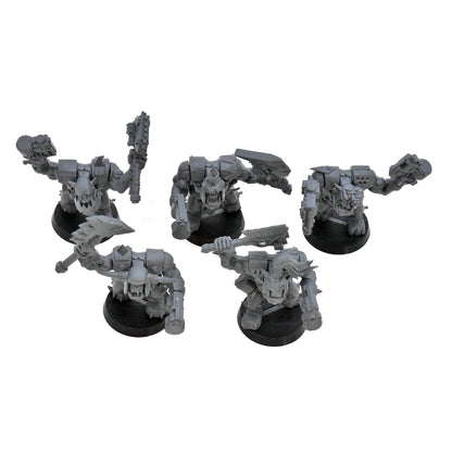 ORKS 5 Ork Nobz #1 Warhammer 40K 9657