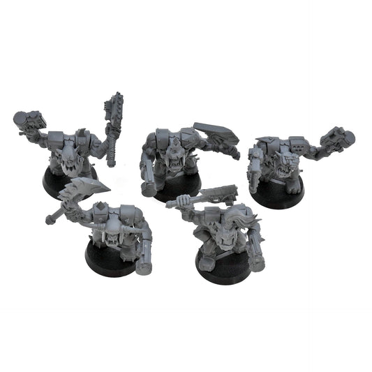 ORKS 5 Ork Nobz #1 Warhammer 40K 9657