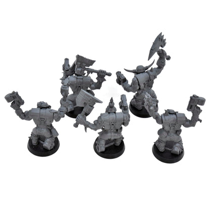 ORKS 5 Ork Nobz #1 Warhammer 40K 9657