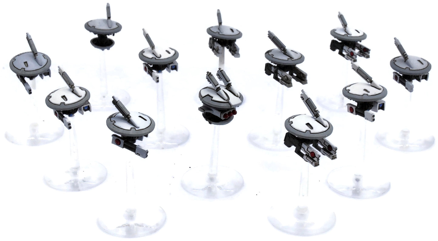 TAU EMPIRE 12 Drones #1 WELL PAINTED Warhammer 40K 7698