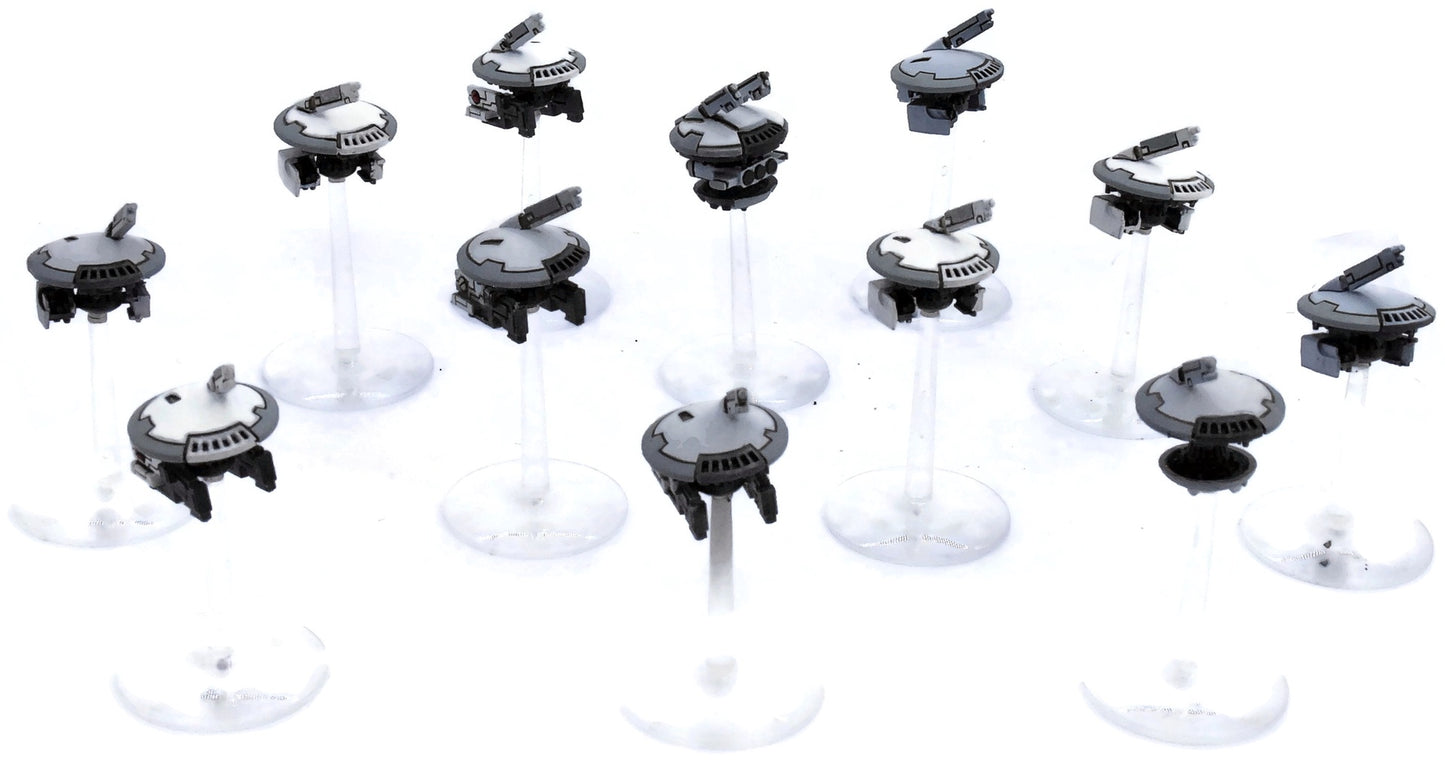 TAU EMPIRE 12 Drones #1 WELL PAINTED Warhammer 40K 7698