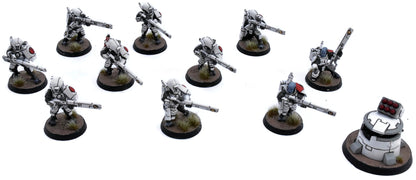 TAU EMPIRE 10 Fire Warriors #2 WELL PAINTED Warhammer 40K 7704