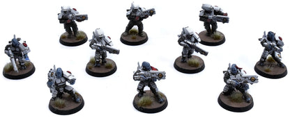 TAU EMPIRE 10 Fire Warriors #4 WELL PAINTED Warhammer 40K 7711