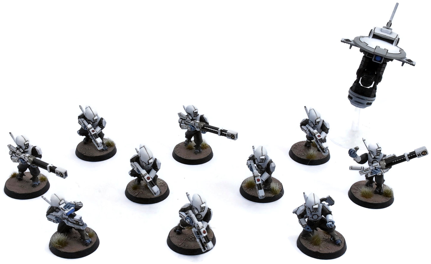 TAU EMPIRE 10 Pathfinder #1 WELL PAINTED Warhammer 40K 7759