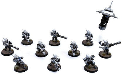 TAU EMPIRE 10 Pathfinder #1 WELL PAINTED Warhammer 40K 7759