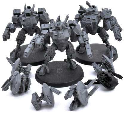 TAU EMPIRE 3 Xv8 Crisis Battlesuits With Drones #1 Warhammer 40K 3675