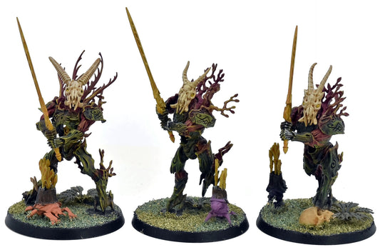 SYLVANETH 3 Kurnoth Hunters #1 PRO PAINTED Warhammer Sigmar 0073